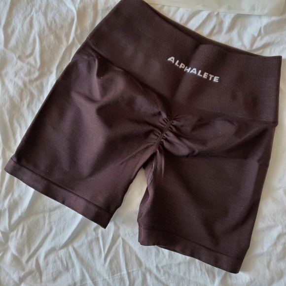 Alphalete Amplify 4.5" Seamless Shorts - Chocolate - Picture 5 of 8